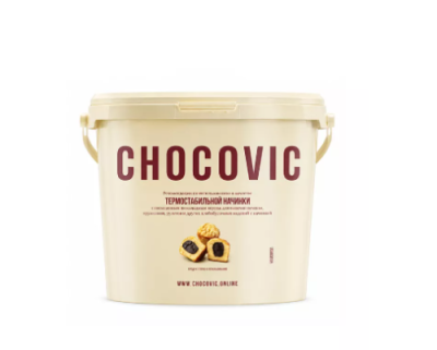 картинка Шоколад Chocovic Patricia шоколадная начинка термостабильная (ведро 5 кг) FND-V1136CHVC-T60 от Торговой Компании "Зима"