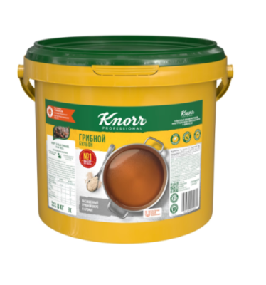 картинка БУЛЬОН грибной KNORR сухая смесь (ведро 8 кг) 158100319 от Торговой Компании "Зима"