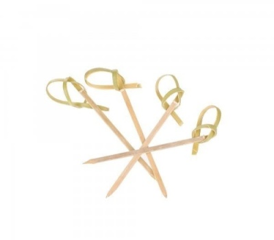 картинка Пика "Узелок"бамбук 6 см (100шт/30уп) от Торговой Компании "Зима"