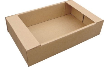 картинка Гофролоток 204/29 (283х230х69) без печати бурый (упаковка 50 шт) от Торговой Компании "Зима"