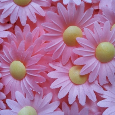 картинка Вафельные МАРГАРИТКИ розовые 200 шт tp86642 от Торговой Компании "Зима"