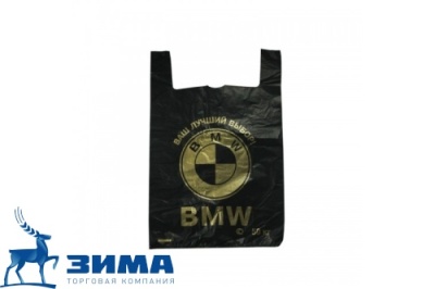 картинка Пакет "Майка 44х62-20мкм"BMW"черн 100/1000 шт/кор от Торговой Компании "Зима"