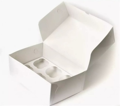 картинка Короб  картонный  под 6 капкейков  250*170*100 (100 шт) от Торговой Компании "Зима"