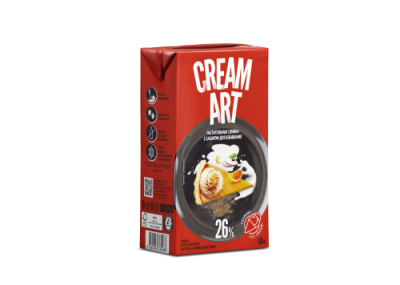 картинка Сливки растительные "CREAMART" 26% с ароматом пломбира (12 шт х 1 л) от Торговой Компании "Зима"