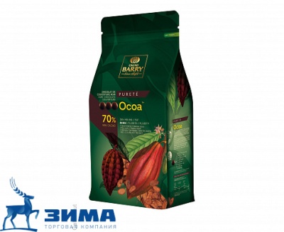 картинка Шоколад Cacao Barry горький Ocoa. 70% какао 1кг CHD-N70OCOA-2B-U73 от Торговой Компании "Зима"