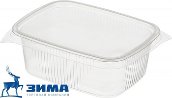 Контейнер бкрышки прямоугольный 200 мл, 10882 (1001000)Д- ПОЛИМЕР