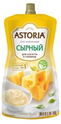 картинка Соус майонезный "Сырный", 42% PRO балкТМ Астория пакет 1 кг (коробка 5 кг) от Торговой Компании "Зима"
