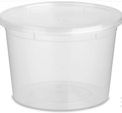 картинка Контейнер с крышкой 500 мл ПРОЗРАЧНЫЙ круглый d-112 мм (50/500 шт) от Торговой Компании "Зима"