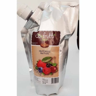 картинка Паста-пюре фруктовая КОНФРУТТИ НАТУР садовые ягоды (пакет 1 кг) 75177 от Торговой Компании "Зима"