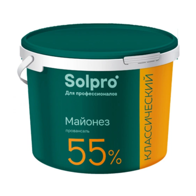 картинка Майонез "Классический" 55% SolPrо 9,7 кг (ведро 10 л)  от Торговой Компании "Зима"