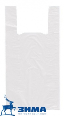картинка Пакет "Майка" ПНД 30*55+2*7,5 20мкм белый 1цв. Пойковский Хлеб(100 шт) от Торговой Компании "Зима"