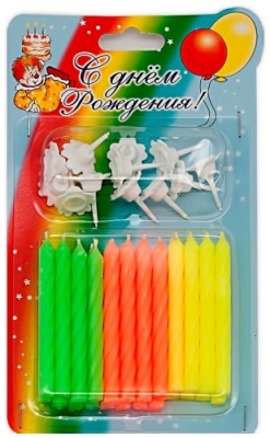 картинка Свечи классические 0103 (24 св.) (в КОРОБКЕ 30 ШТУК) от Торговой Компании "Зима"