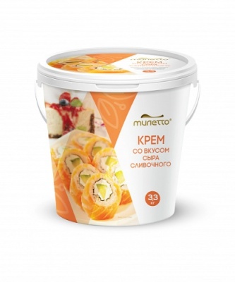 картинка Сыр "Милетто" Крем со вкусом сыра сливочного МДЖ 65% (ведро 3,3 кг) 1134 от Торговой Компании "Зима"