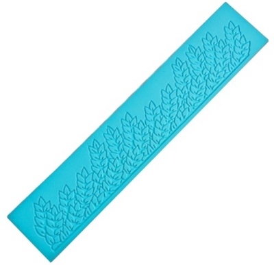 картинка Коврик силикон.для айсинга QEB-02 Листики 80х390мм 29521 от Торговой Компании "Зима"