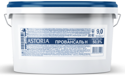 картинка Майонез "Провансаль Н", 50,5% ТЗ Астория (ведро 9 кг) от Торговой Компании "Зима"