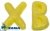 картинка Мармелад фигурный "ХВ"желтые раздельные 10,5 гр.пара (упаковка 28 пар) от Торговой Компании "Зима"