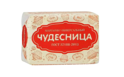 картинка Маргарин Чудесница 55% масляная пачка фольга 150 гр (коробка 24 шт)34060103 от Торговой Компании "Зима"