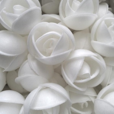 картинка Вафельные ПИОНЫ 2,4см, белые 110 шт tp86666 от Торговой Компании "Зима"