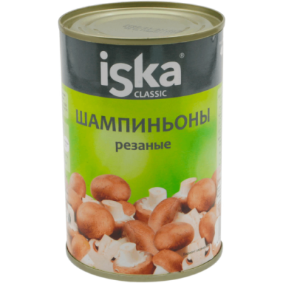 картинка Шампиньоны резаные 425 мл ISKA ж/б (упаковка 12 шт) от Торговой Компании "Зима"