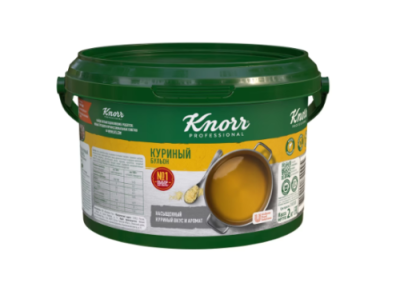 картинка БУЛЬОН куриный KNORR сухая смесь (ведро 2 кг) 158100385 от Торговой Компании "Зима"