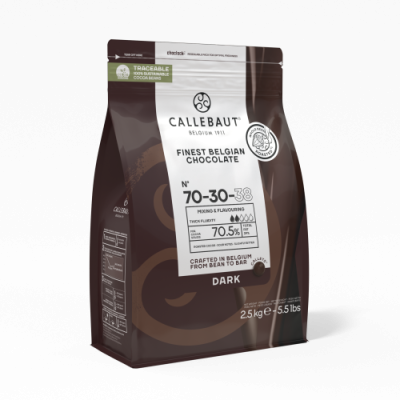 картинка Шоколад Callebaut горький 74.5% Каллеты 2,5 кг 70-30-38NV-T70            от Торговой Компании "Зима"