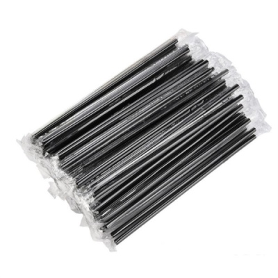 Трубочка д/коктейля прямая в индивидуальной упаковке (500 шт) черная 8*240 от Торговой Компании "Зима" картинка Трубочка д/коктейля прямая в индивидуальной упаковке (500 шт) черная 8*240 от Торговой Компании "Зима"