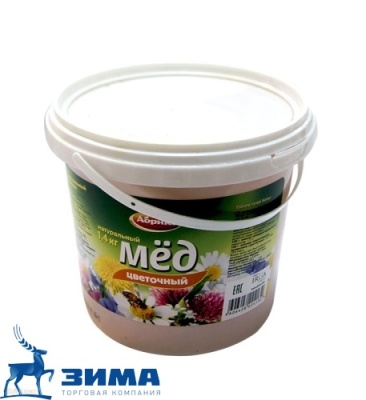картинка Мед цветочный (уп.1,4 кг) 1/6 Абрико от Торговой Компании "Зима"