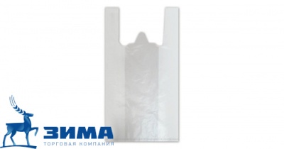 картинка Пакет "Майка" ПНД 30*53+7,5 17мкм белый 100 шт АСС-полимер от Торговой Компании "Зима"