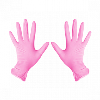 картинка Перчатки нитриловые РОЗОВЫЕ "L" 100 шт/уп  от Торговой Компании "Зима"
