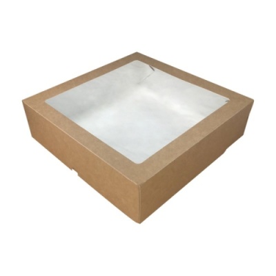картинка OSQ Коробка TABOX PRO 2500 контейнер на вынос с окном 260х260х40 (25/150 шт) от Торговой Компании "Зима"