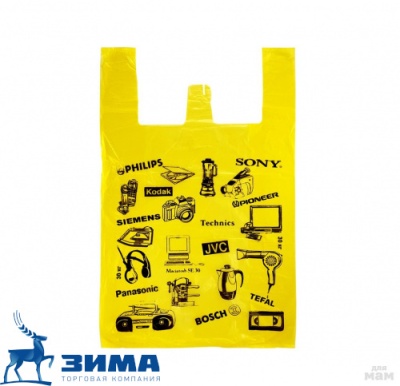 картинка Пакет "Майка"40х60-20 мкм "Кодак" желтый(100 шт/1500 шт ) от Торговой Компании "Зима"