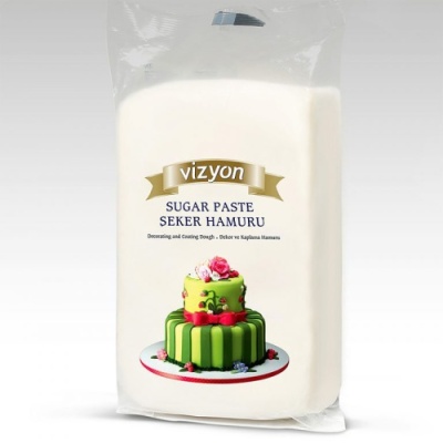 картинка Мастика Сахарное тесто белая "Визьен" (уп. 0,5 кг) от Торговой Компании "Зима"