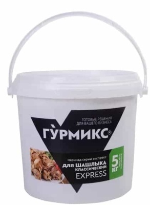 картинка Маринад для Шашлыка классический Гурмикс серия Экспресс (ведро 5 кг) от Торговой Компании "Зима"