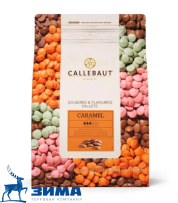 картинка Шоколад Callebaut молочный с карамелью Caramel Каллеты 2,5 кг CHF-N3438CARE4-U70       от Торговой Компании "Зима"