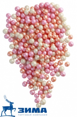 картинка ДРАЖЕ ЗЕРНОВОЕ взорванные зерна риса в цветной глазури ЖЕМЧУГ серебро,сирен,розов (уп1,5 кг)# 112 от Торговой Компании "Зима"