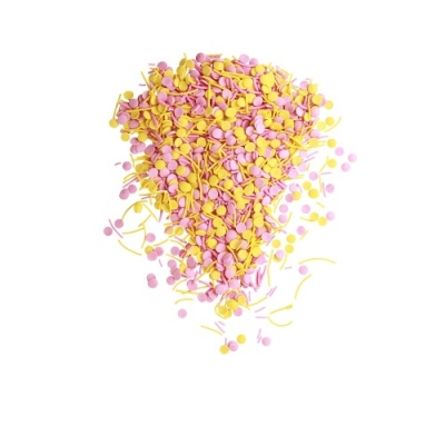 картинка Посыпка сахарная декоративная пасхальная КОНФЕТТИ (желтое,розовое) (уп1,5 кг)#345/13 от Торговой Компании "Зима"