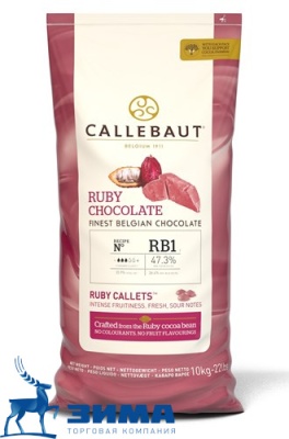 картинка Шоколад Кондитерская масса из какао-бобов "Руби" Каллеты 10 кг/шт CHR-R35RBI-554 от Торговой Компании "Зима"