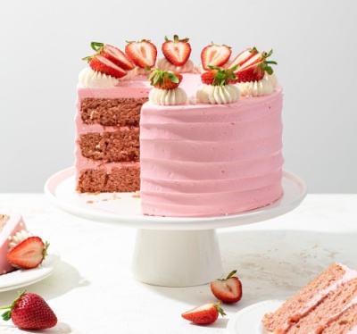 картинка Крем Профи-Кавер со вкусом Клубники для покрытия изделий (ведро 5 кг) от Торговой Компании "Зима"