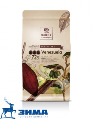 картинка Шоколад Cacao Barry горький Venezuela, 72%  1кг CHD-P72VEN-2B-U73 от Торговой Компании "Зима"