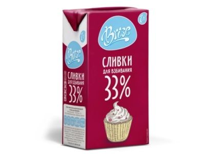 картинка Сливки "BRISE" 33% крем сливочный ультрапастеризованный (короб 12х1 л.) ЧЗ от Торговой Компании "Зима"