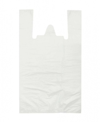 картинка Пакет "Майка" ПНД 30*53+2*7,5 15мкм белый (УПАК 100 шт) АСС-полимер от Торговой Компании "Зима"