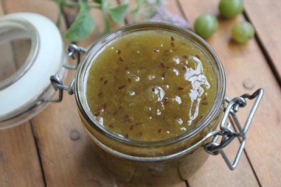 картинка Конфитюр СОЛИГАЛИЧ деликатесный Крыжовник термостабильный ТВ (ведро 12,5 кг)  от Торговой Компании "Зима"