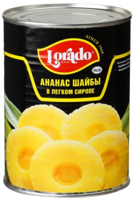 картинка АНАНАСЫ шайба 3100 мл Lorado (упаковка 6 шт) от Торговой Компании "Зима"