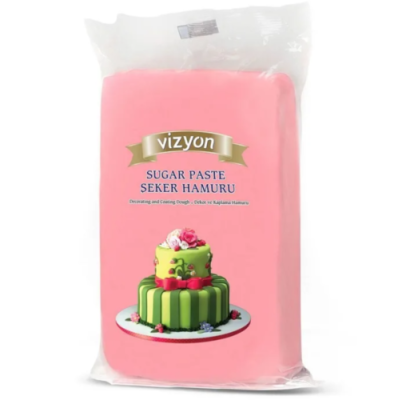 картинка Мастика Сахарное тесто розовая "Визьен"  0,5 кг от Торговой Компании "Зима"