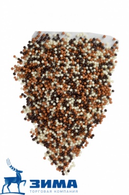картинка ДРАЖЕ ЗЕРНОВОЕ взорванные зерна риса в кондитерской глазури МИКС  2-5 мм (уп 1,5 кг)# 115 от Торговой Компании "Зима"