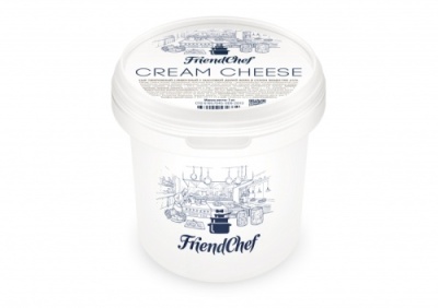картинка Сыр "FriendChef CREAM CHEESE" творожный сливочный 65%  (ведро 1 кг) F311 от Торговой Компании "Зима"