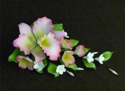 картинка Цветы из мастики (12 шт) 11176*Bv Орхидея от Торговой Компании "Зима"