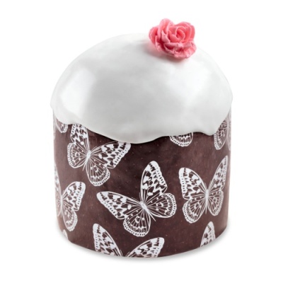 картинка Форма бумажная для кулича d90xh90 мм БАБОЧКИ И СТРЕКОЗЫ (125 шт) 9090cl95BD                от Торговой Компании "Зима"