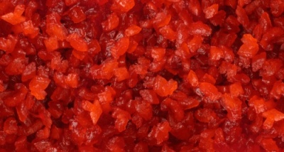 картинка ЦУКАТЫ кандированные КРАСНЫЕ 5-7 мм  (ведро 6,5 кг) 60151 от Торговой Компании "Зима"