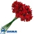 картинка Застежки-Цветы,12 штук, темно-красные (упаковка 10 букетиков) 59501 от Торговой Компании "Зима"